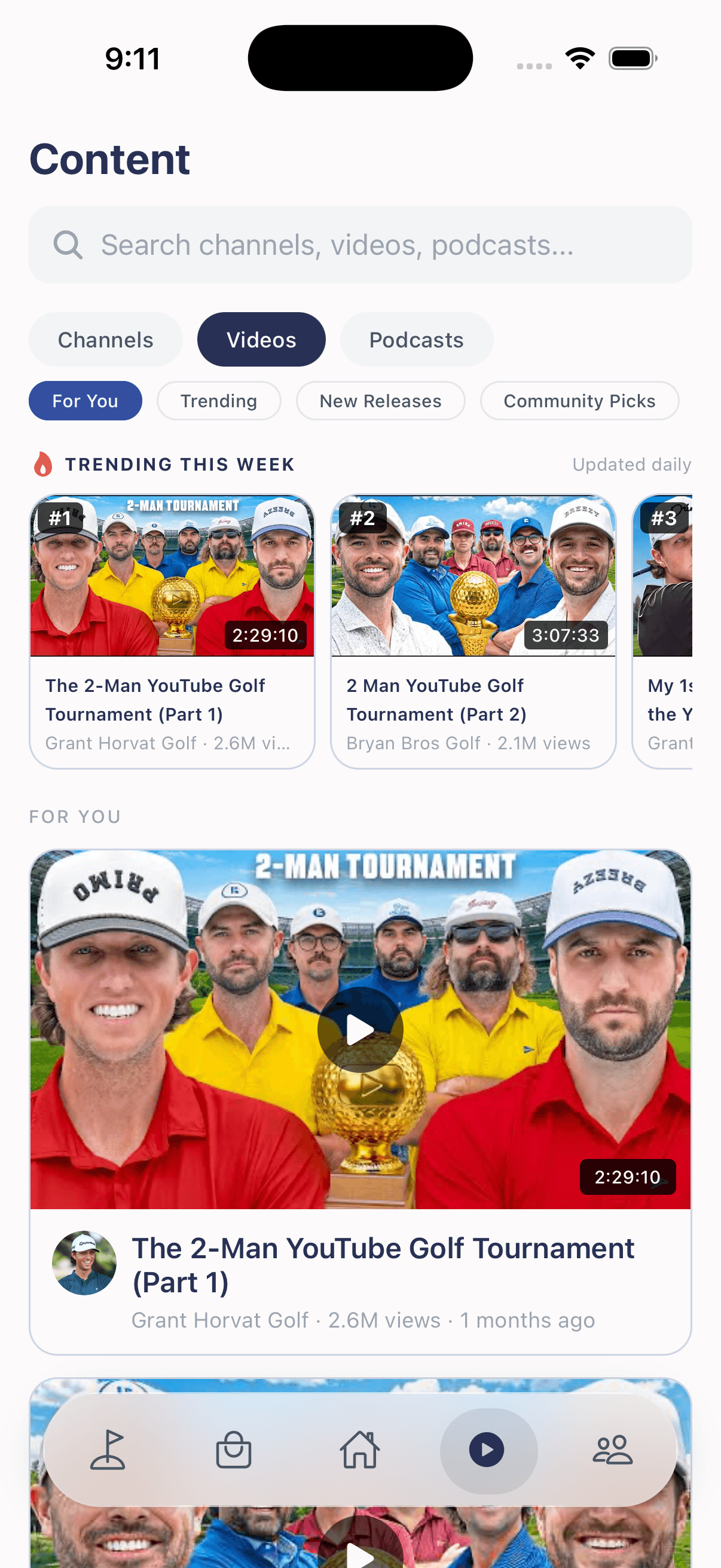 RHIP Golf Content